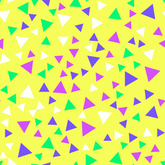 Vector seamless pattern with triangles background. Modern stylish abstract texture. Different geometric figures