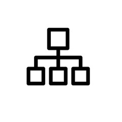diagram outline vector icon