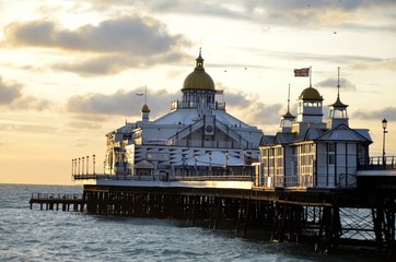 Nice view of the pier in sunrising light