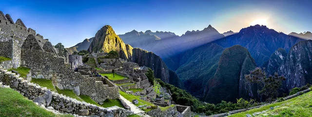 Crédence en verre imprimé Machu Picchu Machu Pichu Sunrise