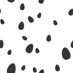 Vector seamless pattern with oval or egg shape. Good for wrapping paper texture, posters, Easter greeting cards, fashion design print texture.