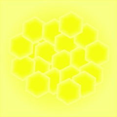 yellow geometric shapes