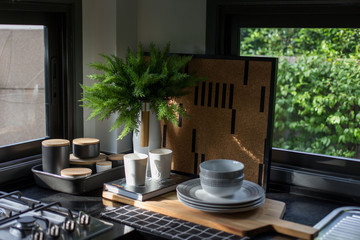 Detail of a kitchen room.