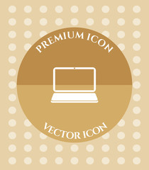 Laptop Icon for Web, Applications, Software & Graphic Designs.