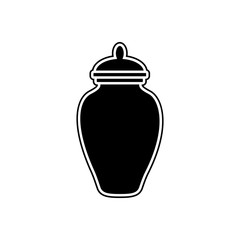 urn of ashes  icon. Element of Cityscape for mobile concept and web apps icon. Glyph, flat icon for website design and development, app development