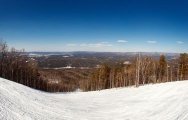 Ski slope. Zawyaliha Mountain