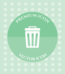 Delete or Trashcan Icon for Web, Applications, Software & Graphic Designs.