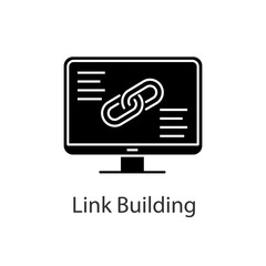 Link building glyph icon