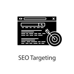 Targeted advertising glyph icon