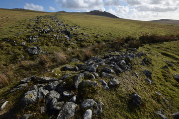 Fototapeta premium Rough Tor Bodmin Moor Cornwall