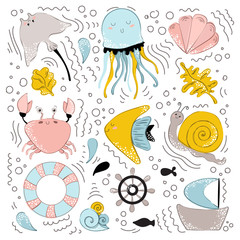 Vector Sea Animals
