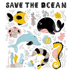 Vector Sea Animals