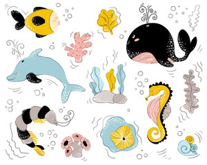 Vector Sea Animals