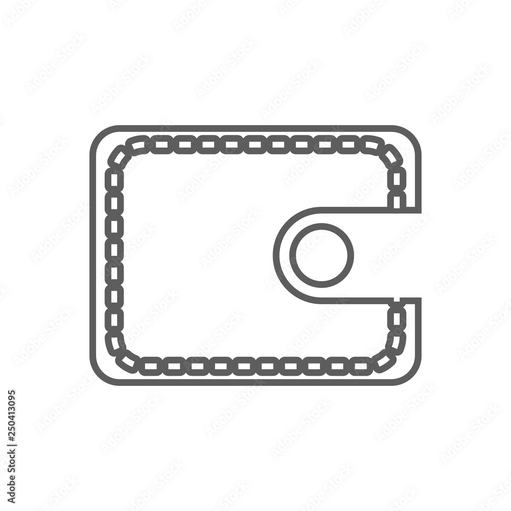 Poster purse icon. element of finance for mobile concept and web apps icon. outline, thin line icon for web