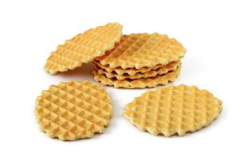 A few wafer cookies