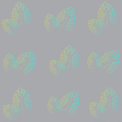 Fototapeta na wymiar Beautiful palm leafs pattern vector illustration