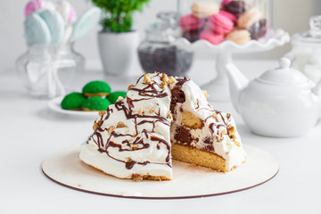 delicious biscuit, cream cake