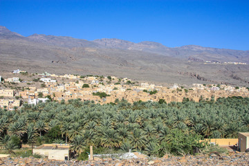 Fototapeta na wymiar The beautiful skyline of Oman Nizwa