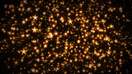 Festive Holiday Stars Background/ Illustration of an abstract colorful and bright background with stars and sunbeams festive elements