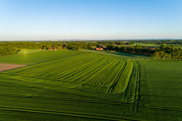Fototapeta premium Landschaft in Deutschland aus der Luft