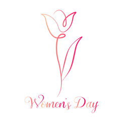 Happy women's day vector illustration