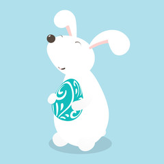 Easter Bunny. Vector Illustration.