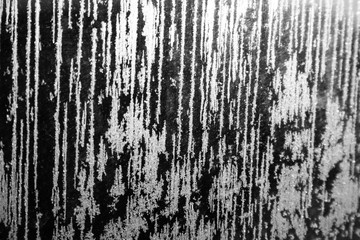 Fototapeta premium Black and white background frozen glass