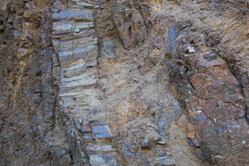 Interessante Felsformation in Nahaufnahme