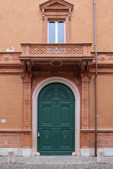 Ferrara, Historic Center, Italy. 27 January 2019