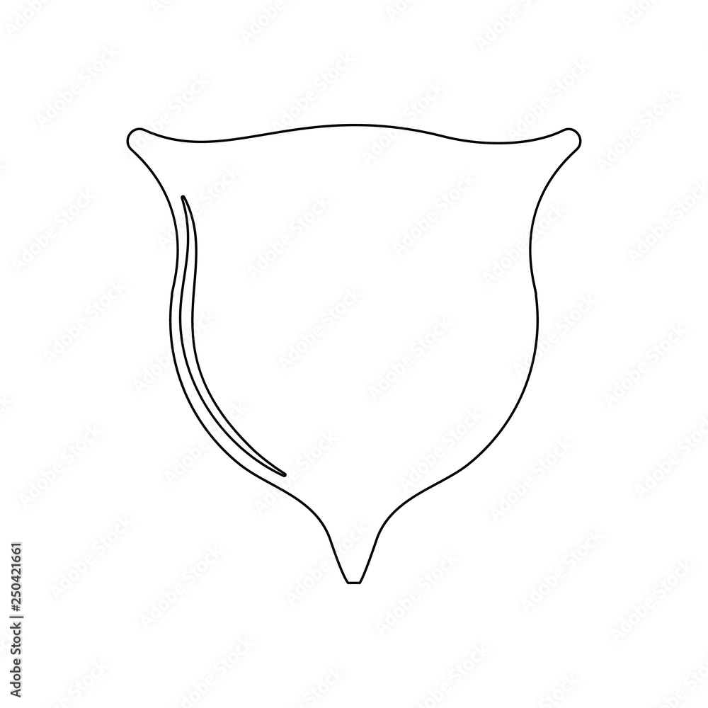 Poster bladder icon. element of human parts for mobile concept and web apps icon. outline, thin line icon f