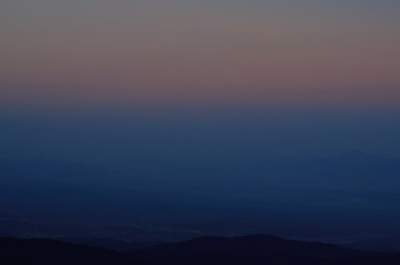 Sunset at the Top of  Mon Jam , mountain in Chiang Mai, Thailand
