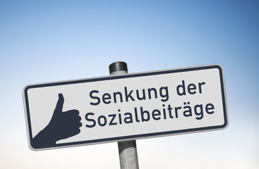 Senkung der Sozialbeiträge, Daumen hoch