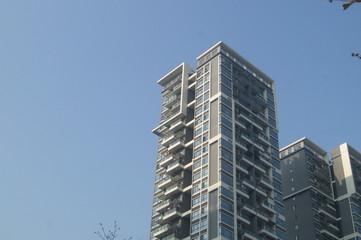 Fototapeta premium Shenzhen, China: residential architecture landscape