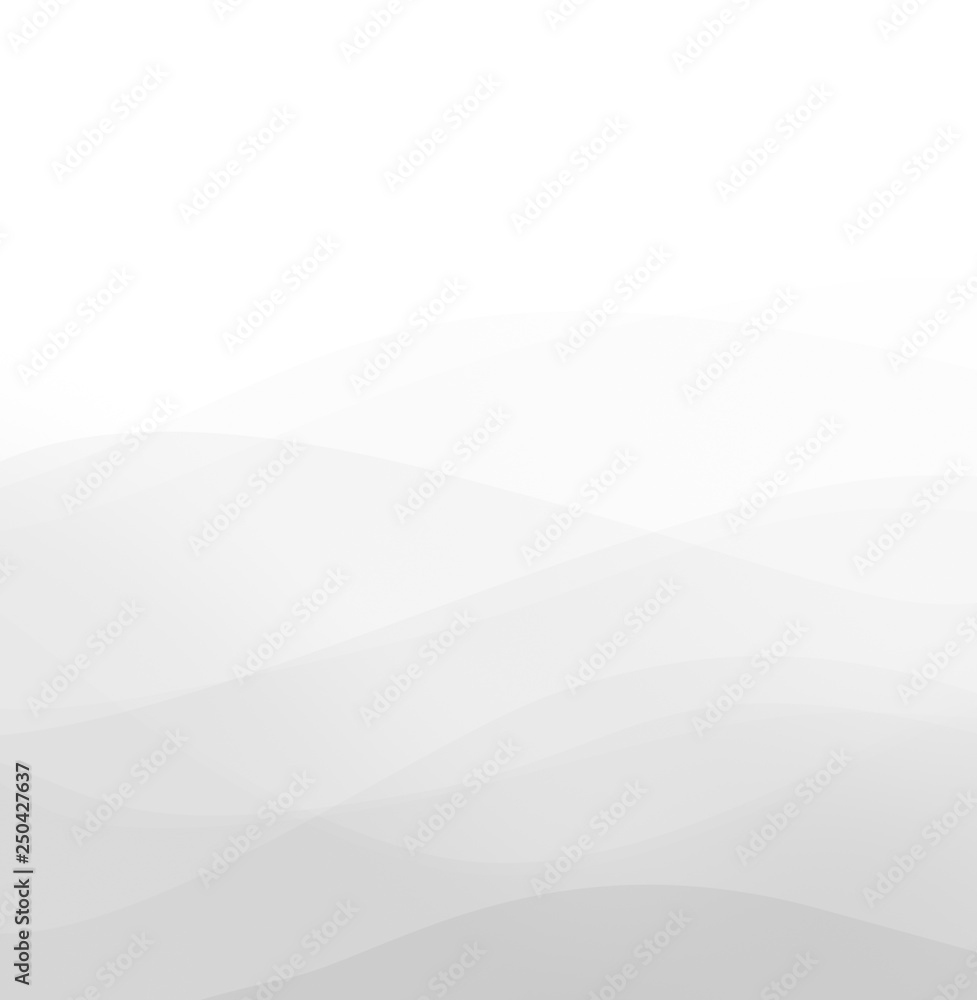 Poster abstract high resolution image of curvy and wavy light gray lines and layers on white background. co