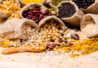 Spices and herbs for cooking,copy space.