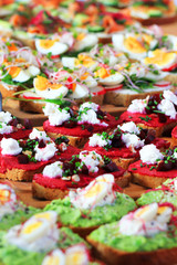 fresh vegetarian sandwiches