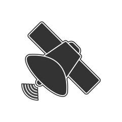 satellite icon. Element of navigation for mobile concept and web apps icon. Glyph, flat icon for website design and development, app development