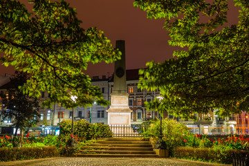 Planty Park. Monument to Florian Straszewski