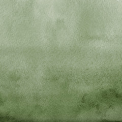 Green ink and watercolor textures on white paper background. Paint leaks and ombre effects. Hand painted abstract image.