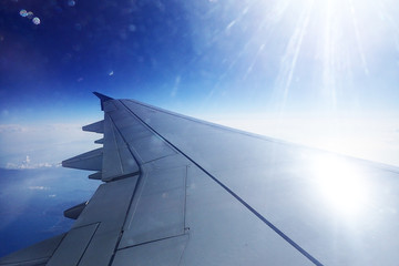 Fototapeta premium view from egyptian aircraft