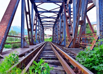 Antique iron bridge
