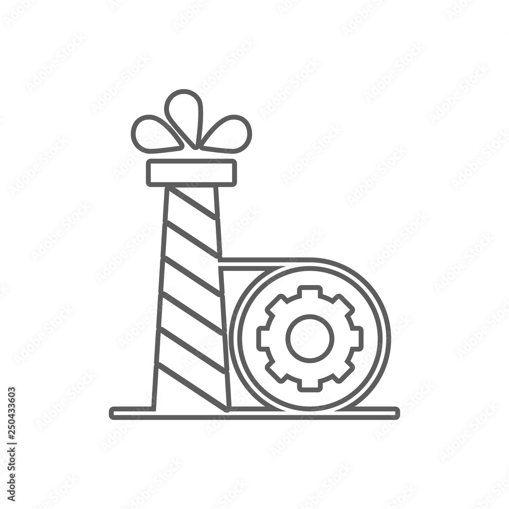 Poster oil production icon. element of oil for mobile concept and web apps icon. outline, thin line icon fo