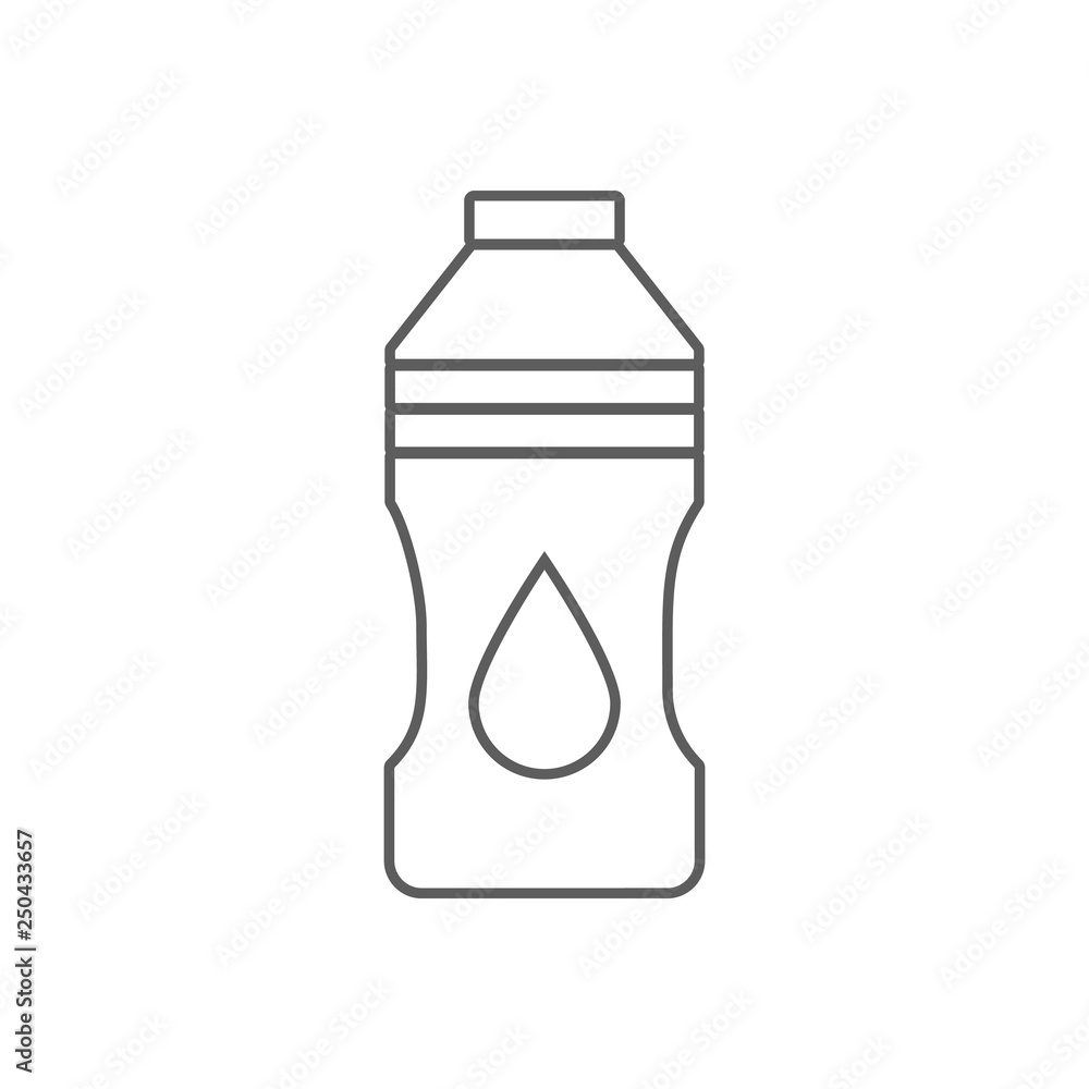 Poster oil bottle icon. element of oil for mobile concept and web apps icon. outline, thin line icon for we