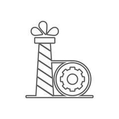oil production icon. Element of Oil for mobile concept and web apps icon. Outline, thin line icon for website design and development, app development