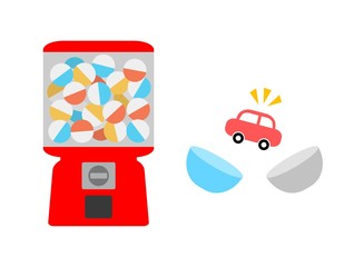 カプセルトイのミニカー