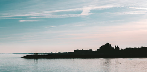 Sunset on Lido Island, Venice.