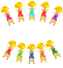 Ragdoll with pancake watercolor frame