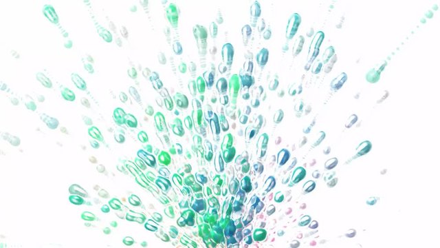 Colorful splashing of paint or liquid. Abstract colorful background.