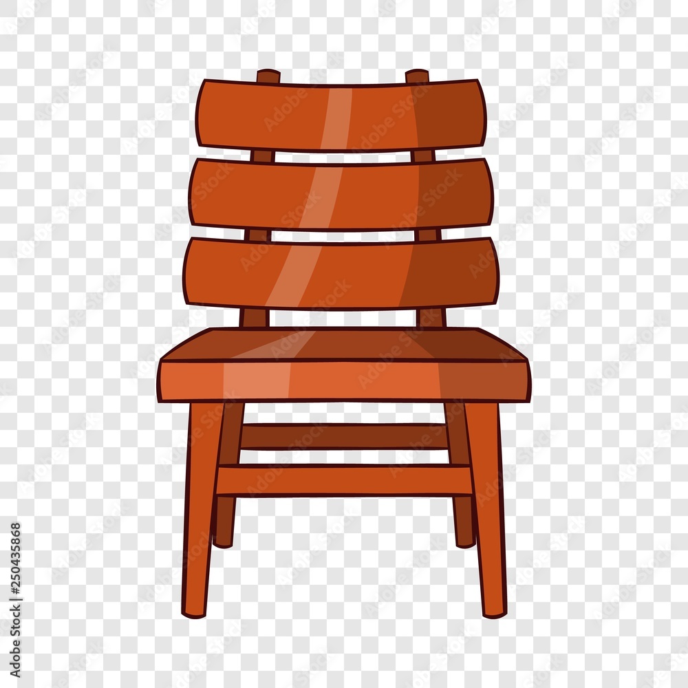 Poster chair icon in cartoon style isolated on background for any web design