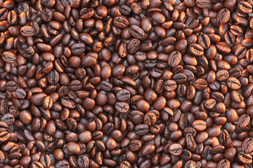 Roasted coffee beans, can be used as a background. Coffee Beans.